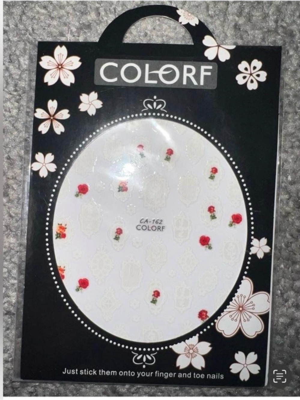 $2 Luminous Red Rose Nail Stickers $2 WITH ANY $10 ORDER OR MORE